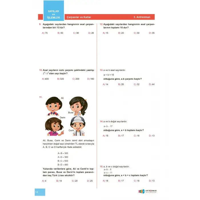8. Sınıf Antrenmanlarla Matematik - Antrenman Yayıncılık