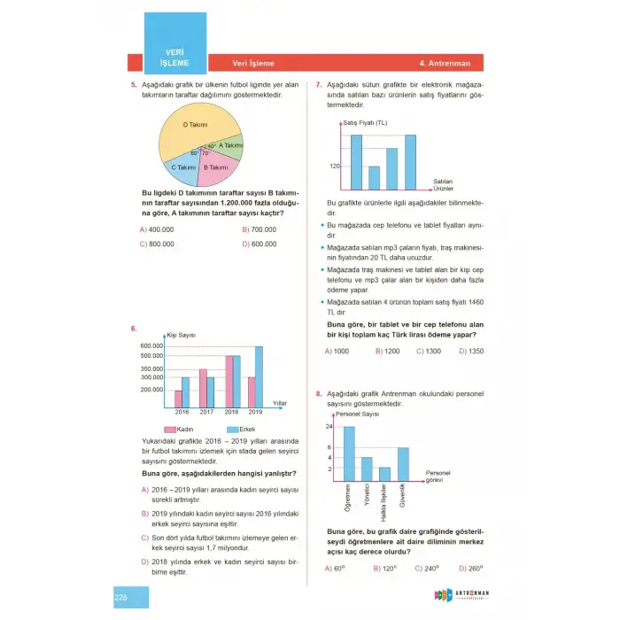 8. Sınıf Antrenmanlarla Matematik - Antrenman Yayıncılık