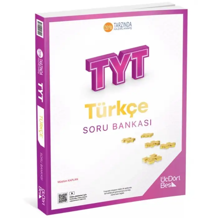 TYT TÜRKÇE Soru Bankası - ÜçDörtBeş Yayınları