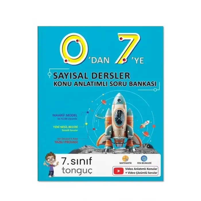 7. Sınıf Türkçe ve Matematik Konu Anlatımlı Soru Bankası - 4 KİTAP Tonguç yayınları