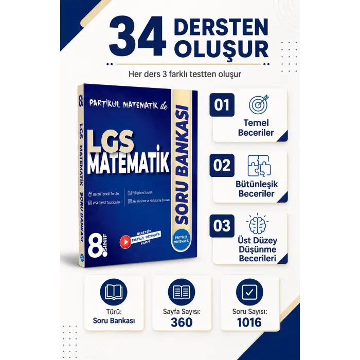 8. Sınıf Partikül Matematik Soru Bankası