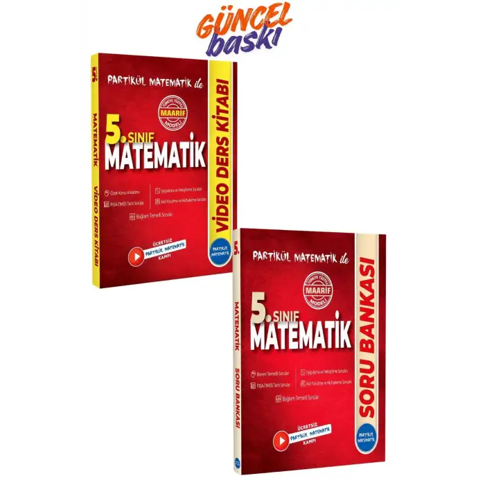 5. Sınıf Partikül Matematik Video Ders Kitabı + Soru Bankası