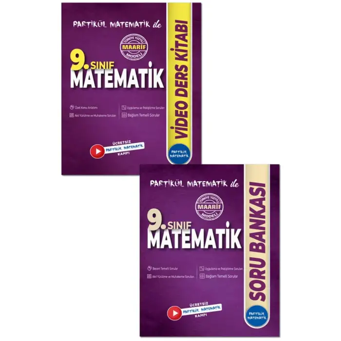 9. Sınıf Partikül Matematik Video Ders ve Soru Bankası Kitanı