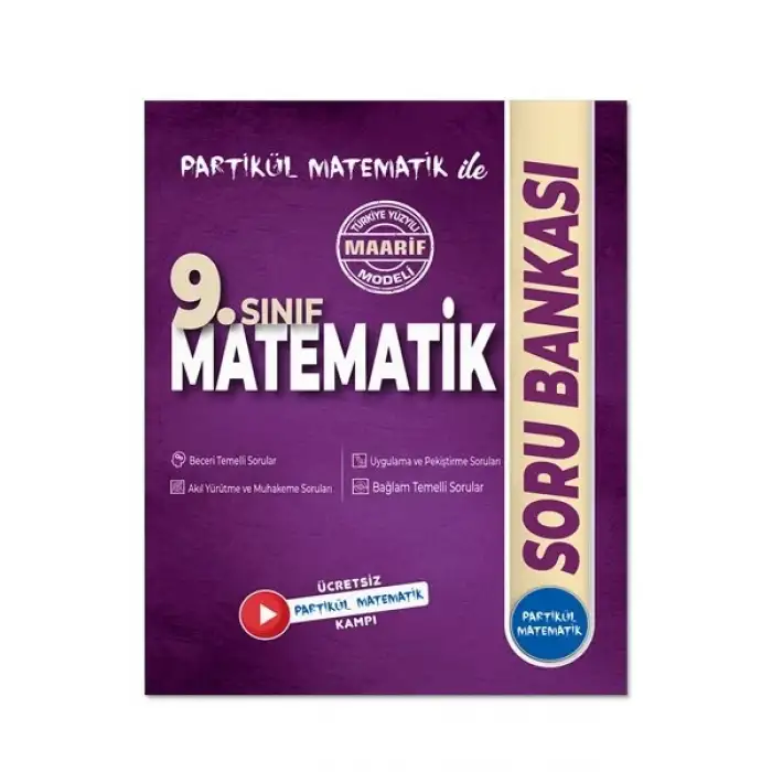 9. Sınıf Partikül Matematik Video Ders ve Soru Bankası Kitanı