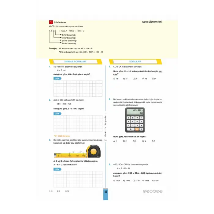 TYT Sıfırdan Sonsuza Matematik Konu Özetli Soru Bankası - Doktrin Yayınları
