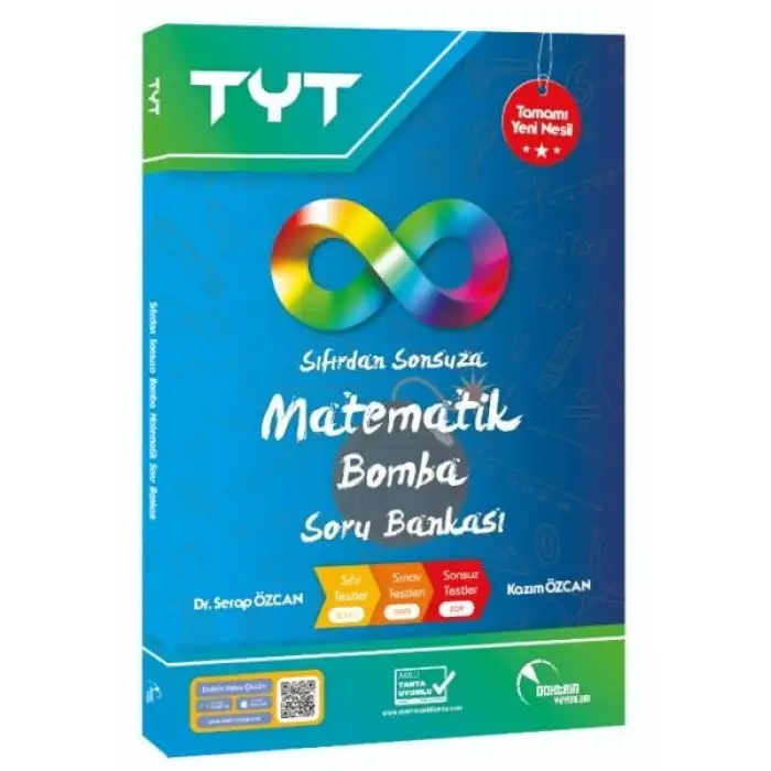 TYT Sıfırdan Sonsuza Yeni Nesil Bomba Matematik Video Çözümlü Soru Bankası - Doktrin Yayınları