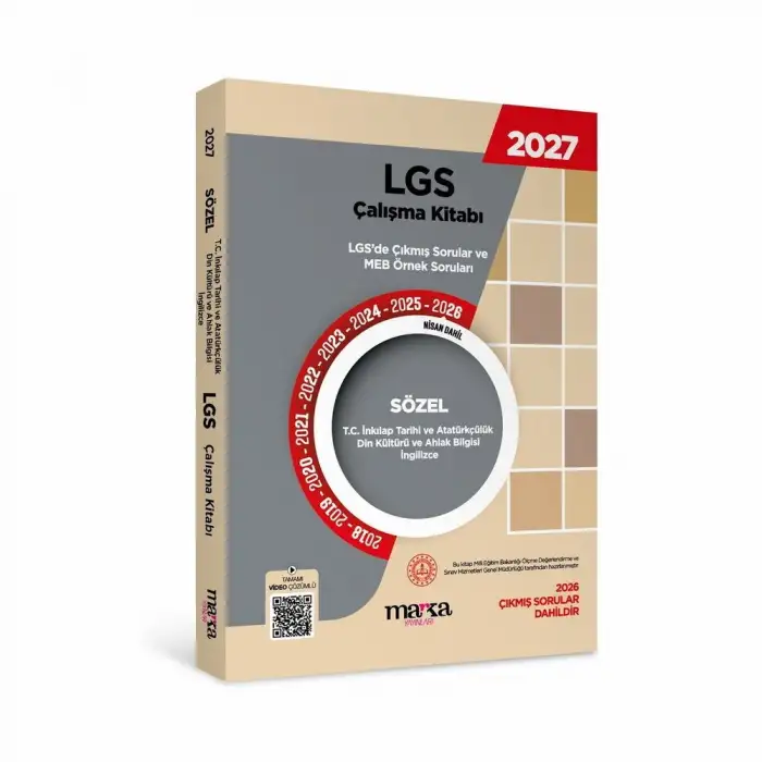 2027 MEB LGS Sözel - SOSYAL Çalışma Kitabı - Çıkmış Sorular ve Örnek Sorular - VİDEO ÇÖZÜMLÜ