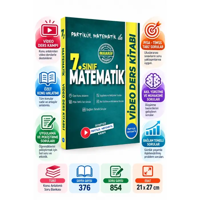 7. Sınıf Partikül Matematik Video Ders Kitabı - MAARİF MODEL