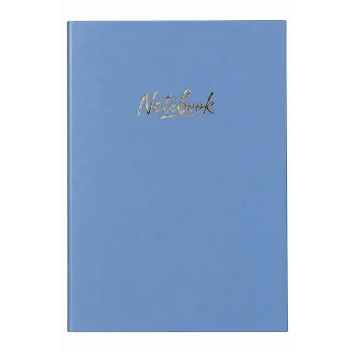 17X24 Thermo Deri Lüks Soft Defter AÇIK MAVİ (Kareli - 160 Sayfa)