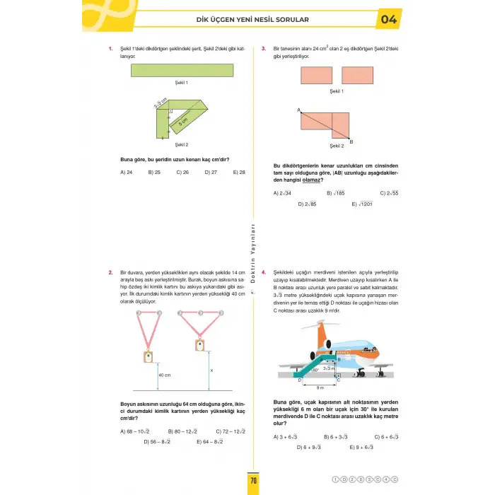 TYT AYT Sıfırdan Sonsuza Geometri Konu Özetli Soru Bankası (Video Çözümlü) - Doktrin Yayınları