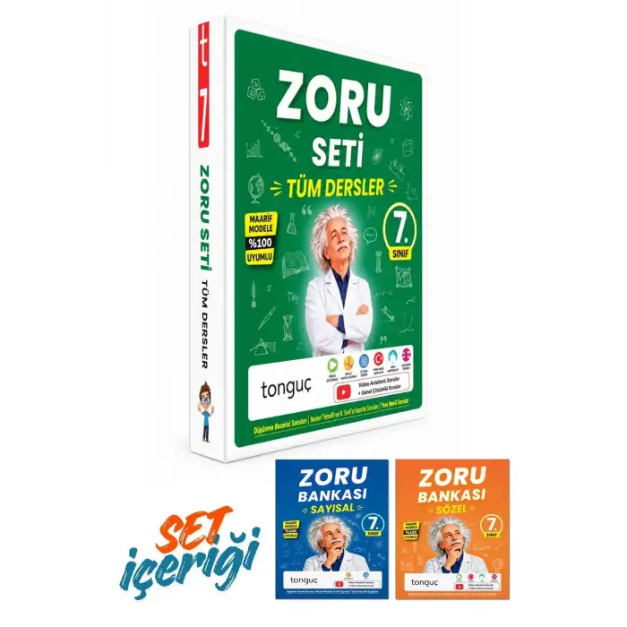 7. Sınıf Zoru Bankası Tüm Dersler Seti - MAARİF MODEL  Tonguç Yayınları
