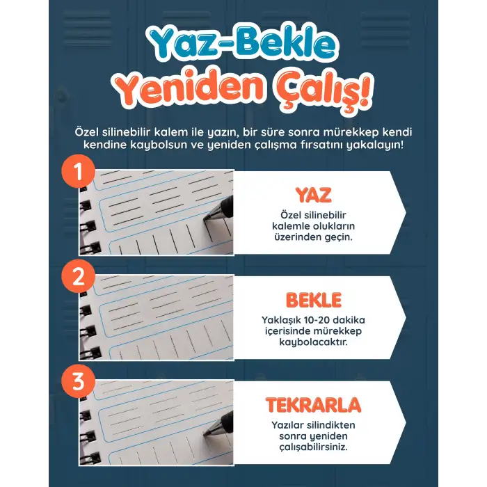 Oluklu ÇİZGİ Kitabı - Sihirli Uçan Kalem Hediyeli - Kabartmalı ÇİZGİ Defteri