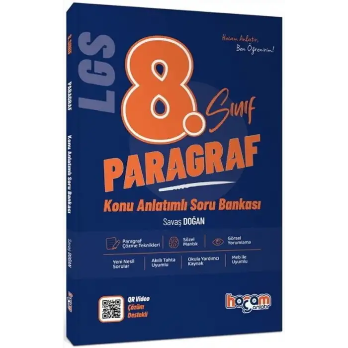 LGS 8. Sınıf Paragraf Konu Anlatımlı Soru Bankası - Hocam Anlatır