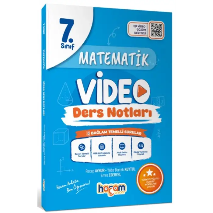 7.Sınıf Matematik  Video Ders Notları MAARİF MODEL - Hocam Anlatır Yayınları
