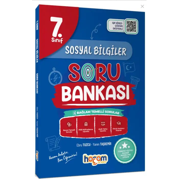 7.Sınıf Sosyal Bilgiler Tamamı Video Çözümlü Soru Bankası MAARİF MODEL - Hocam Anlatır Yayınları