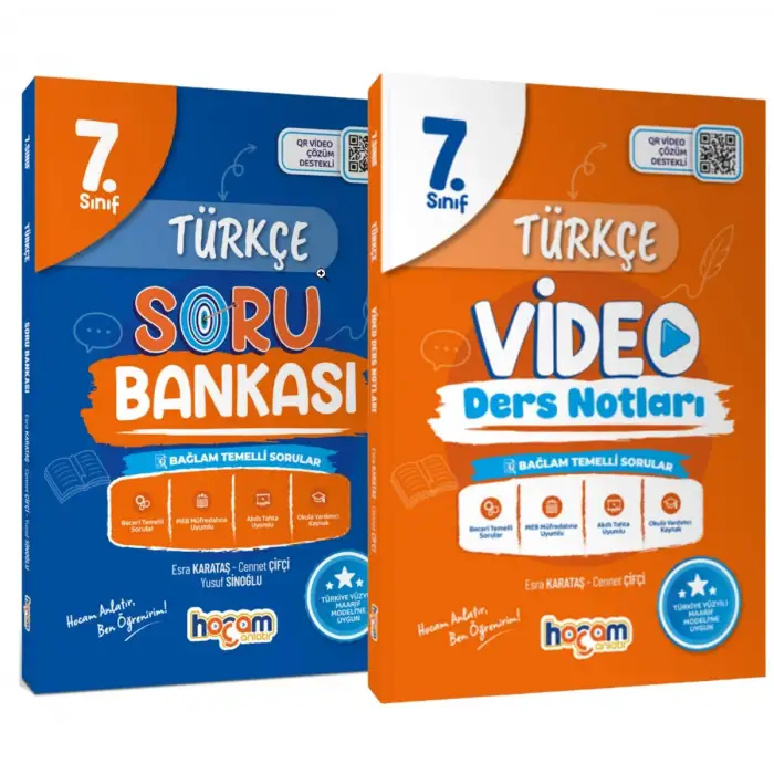 7. Sınıf Türkçe Video Ders Notları + Soru Bankası MAARİF MODEL - Hocam Anlatır