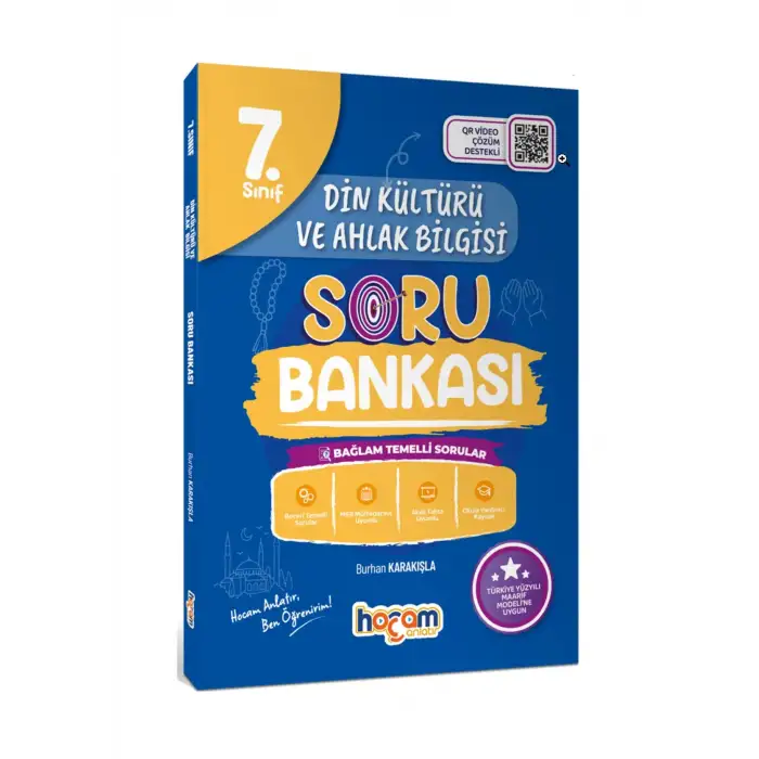 7.Sınıf Din Kültürü Ve Ahlak Bilgisi Tamamı Video Çözümlü Soru Bankası MAARİF MODEL - Hocam Anlatır Yayınları