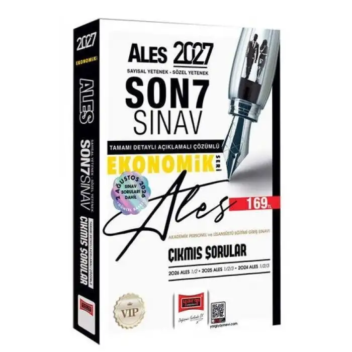 2027 ALES Sayısal-Sözel Yetenek Son 7 Sınav Çıkmış Sorular - Yargı Yayınları