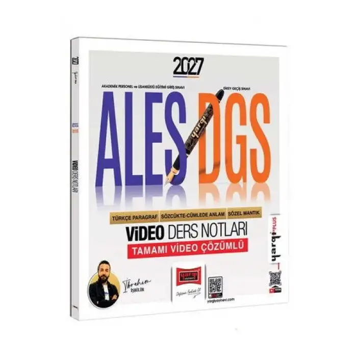 2027 ALES DGS Türkçe Paragraf - Sözcükte Anlam Sözel Mantık Video Ders Notları - Yargı Yayınları