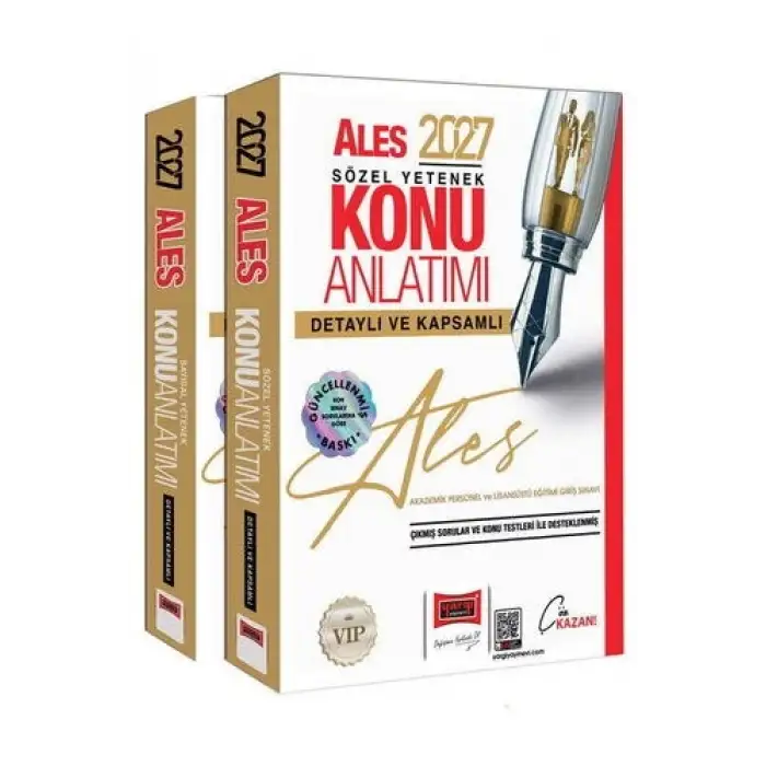 2027 ALES VİP Sayısal-Sözel Yetenek Detaylı ve Kapsamlı Konu Anlatımı 2 Cilt - Yargı Yayınları