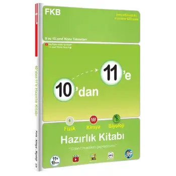 10dan 11e Fizik Kimya Biyoloji Hazırlık Kitabı - Tonguç Yayınları