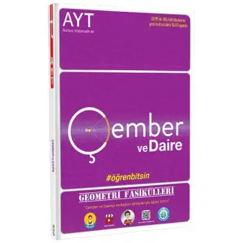 AYT Geometri Fasikülleri - Çember ve Daire - Tonguç Yayınları
