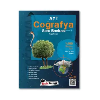 AYT Coğrafya Soru Bankası Yüzde 100 Başarı Kafa Dengi Yayınları