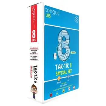 8. Sınıf Taktikli Sayısal Set Soru Bankası - Tonguç Yayınları