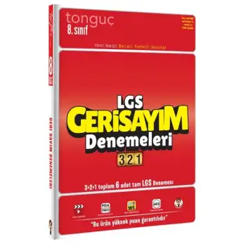 LGS Geri Sayım Denemeleri 321 - 6lı Deneme - Tonguç Yayınları