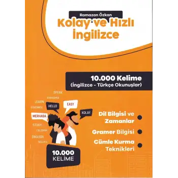 Kolay ve Hızlı İngilizce - 10.000 Kelime - Ramazan ÖZKAN