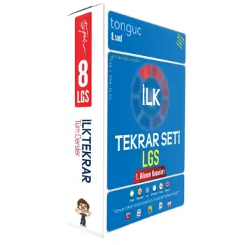 LGS İlk Tekrar  Soru Bankası Seti - 3 Kitap - 1. Dönem Konuları Tonguç