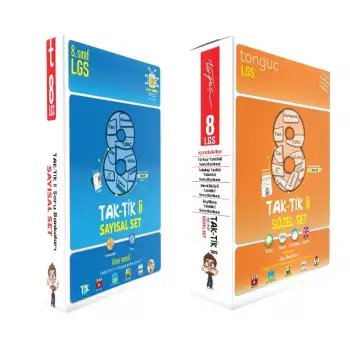 8. Sınıf Taktikli SAYISAL ve SÖZEL Set Soru Bankası - Tonguç Yayınları