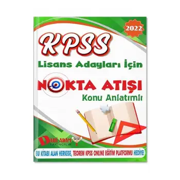 2022 KPSS Lisans Adayları İçin Nokta Atışı Teorem Yayıncılık