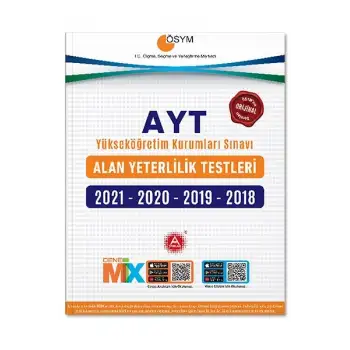 2021 2020 2019 2018 AYT Tıpkı Basım Deneme Paketi
