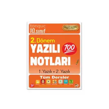 10. Sınıf Yazılı Notları 2. Dönem 1 ve 2. Yazılı - Tonguç Yayınları