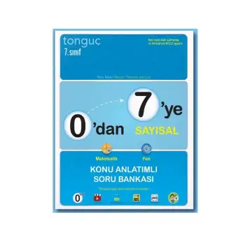 0dan 7ye SAYISAL Konu Anlatımlı Soru Bankası - Tonguç Yayınları