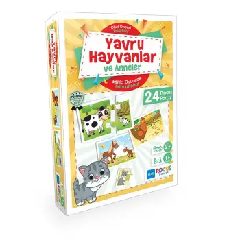 Okul Öncesi - Yavru Hayvanlar Ve Anneler Blue Focus Games