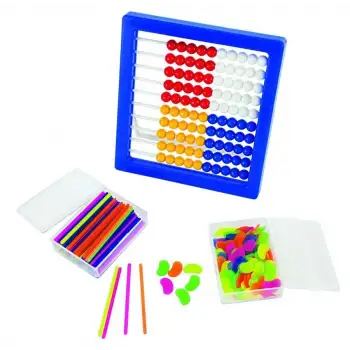 Monopol Mihsap Abaküs Seti Sayı Boncuğu- Sayı Fasulyesi - Sayı Çubuğu