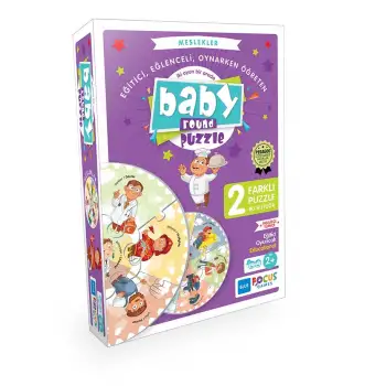 Baby Round Puzzle - Meslekler - Blue Focus Games