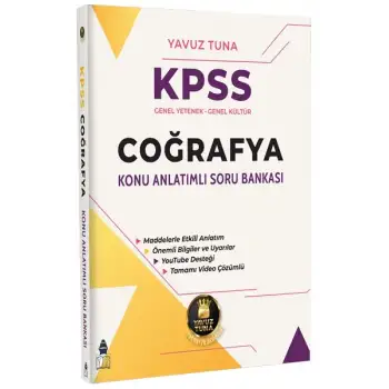 KPSS Coğrafya Konu Anlatımlı Soru Bankası Yavuz Tuna Yayınları