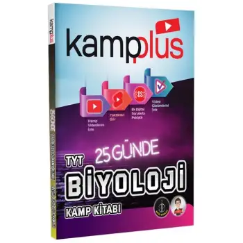 Kampplus 25 Günde TYT Biyoloji Kampı Video Anlatımlı Kamp Kitabı