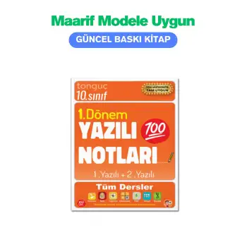 10. Sınıf Yazılı Notları 1. Dönem 1 ve 2. Yazılı - Tonguç Yayınları