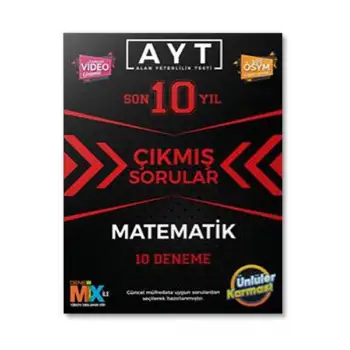 AYT Matematik Çıkmış Sorular Tıpkı Basım 10 Deneme Ünlüler Karması