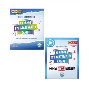 49 Günde TYT Matematik SORU Kitabı ve VİDEO DERS Notları Kitabı 2li Set