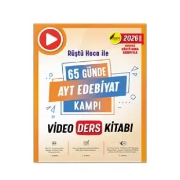 65 Günde AYT Edebiyat Video Ders Kitabı - Rüştü Hoca