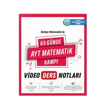 65 Günde AYT Matematik Video Ders Kitabı  - Rehber Matematik