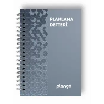 Gri Örgü Günlük Planlayıcı Defter -  Ders Çalışma Planlayıcı Defteri - Planlama Defte