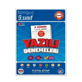 9. Sınıf Yazılı Denemeleri 2. Dönem 1 ve 2. Yazılı - Tonguç Yayınları