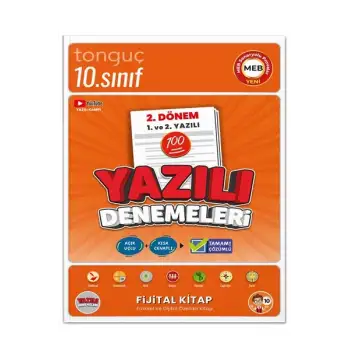 10. Sınıf Yazılı Denemeleri 2. Dönem 1 ve 2. Yazılı - Tonguç Yayınları