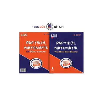 8. Sınıf Yeni Nesil Efso Matematik Soru Bankası (2 Kitap Bir Arada) - Partikül Matematik